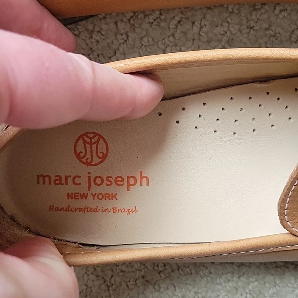 NEW! MARC JOSEPH Leather Loafers Made in Brazil Big Boys 5.